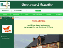 Tablet Screenshot of marolles14.fr